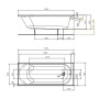 KOLO OPAL PLUS ванна 170*70см прямоугольная, без ножек
