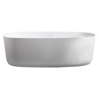 VOLLE Ванна 168*80*53см отдельностоящая каменная Solid surface