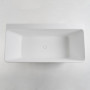 VOLLE Ванна 165*80*59см отдельностоящая/пристенная каменная Solid surface