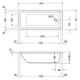 Ванна DURAVIT D-CODE 700100000000000