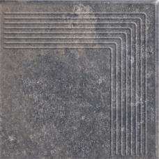 Paradyz VIANO ANTRACITE STOPNICA NAROŻNA 30X30 G1