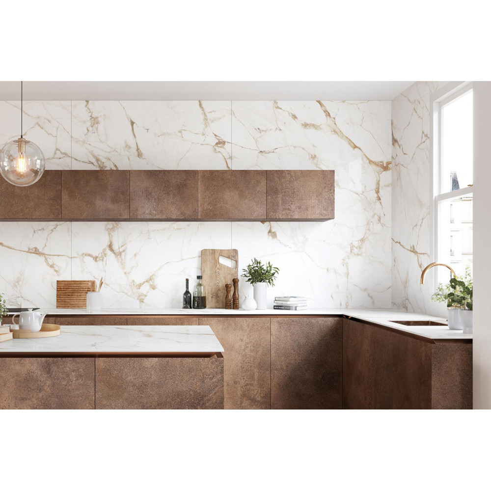 XTONE BY URBATEK G1053 CALACATTA GOLD POLISHED 6 MM 160х320 (плитка настінна)